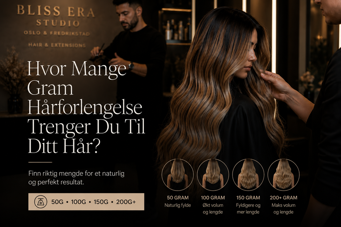 Hvor mange gram extensions trenger du?