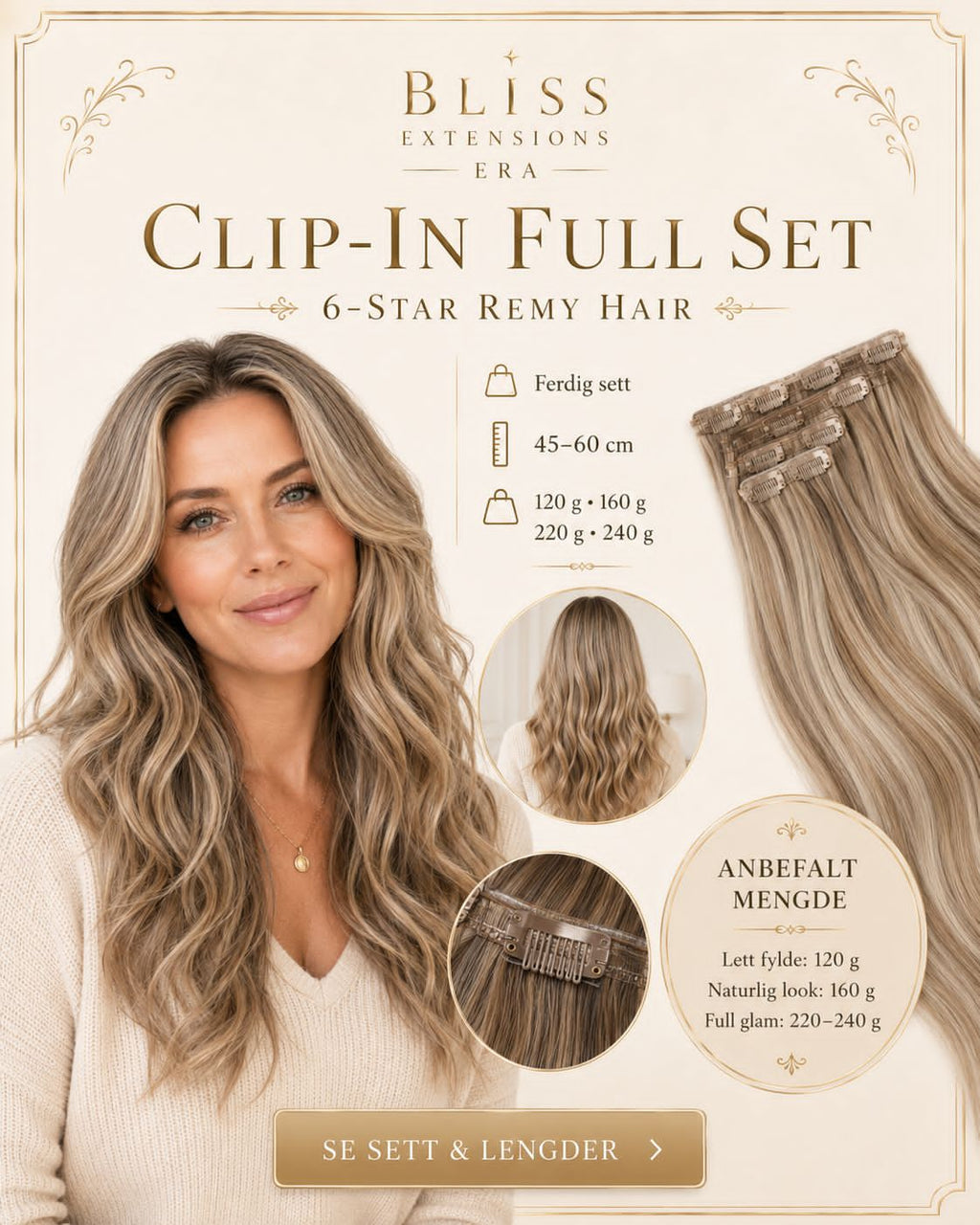 Clip-In Full Set – 6-Star Remy Hair