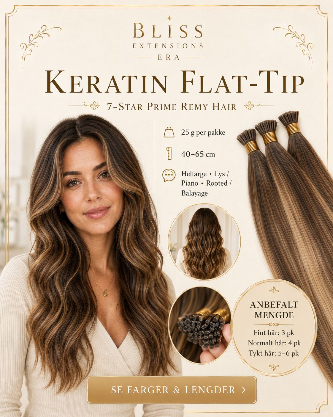 Keratin Flat-Tip – 7-Star Prime Remy Hair